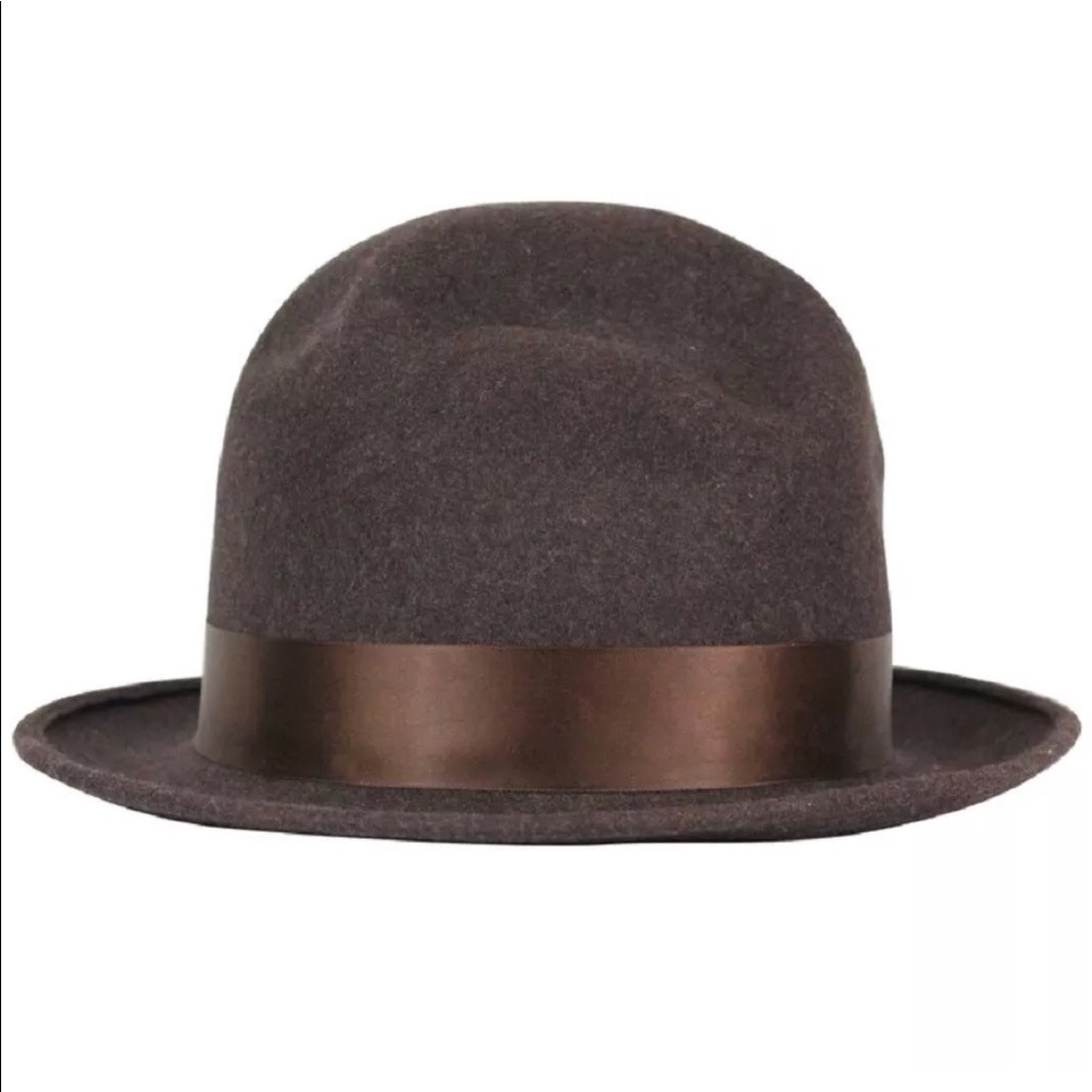 Galliano for Dior Brown Wool Felt Hat Size 8